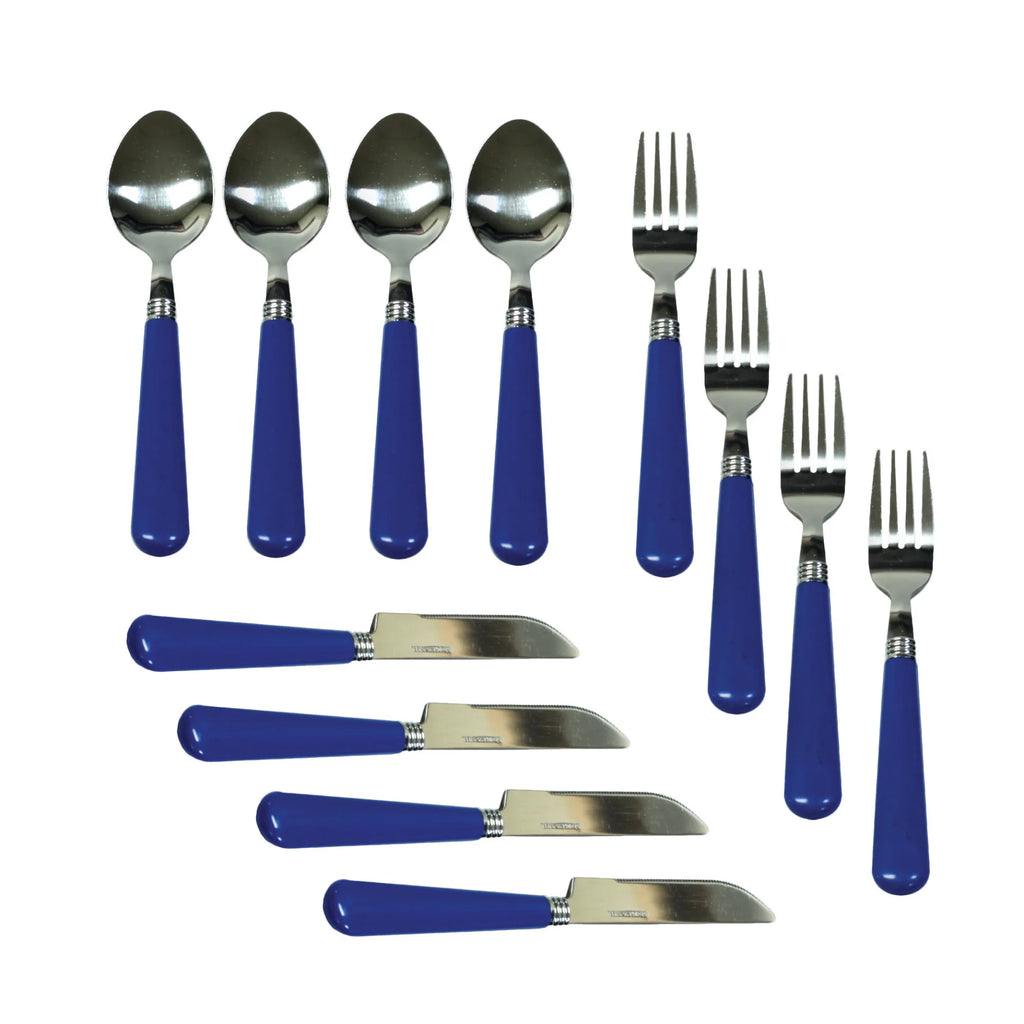 24 Piece Enamel Camping Tableware Set K371