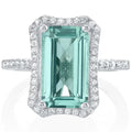 Radiant Cut Aquamarine Ring E66000