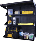 Black Modular Pegboard Shelving Kit 32" x 32" L920901