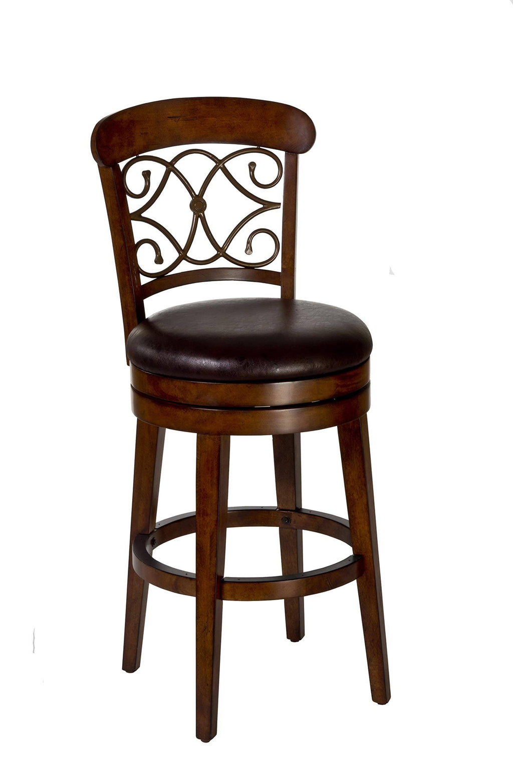 Brown Swivel Counter Height Stool U36362