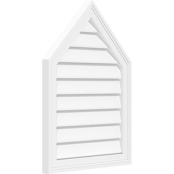Peaked Top Surface Mount PVC Gable Vent N65453