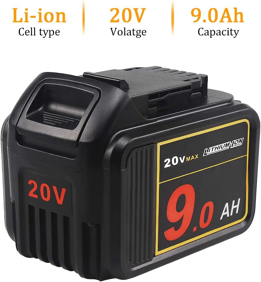 20V 9.0Ah Lithium Ion Battery Pack of 2 H3650