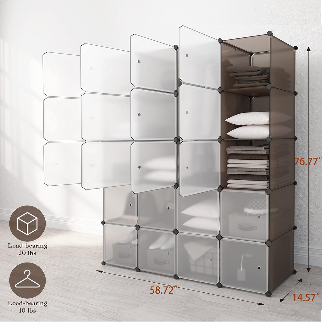 20-Cube Plastic Cube Storage Organizer E8814