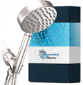 Polished Chrome 2.5 GPM Handheld Shower Head with Hose and Brass Holder N873