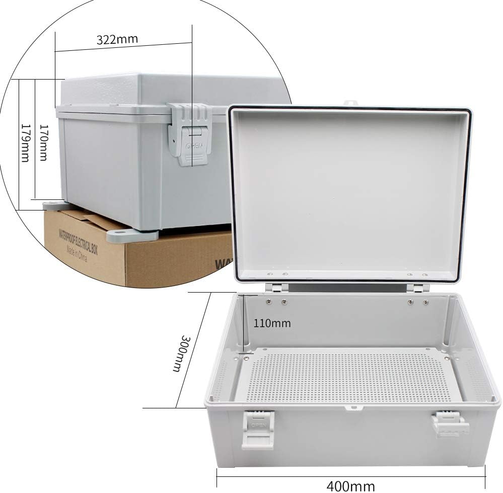 Waterproof ABS Plastic Electrical Box with Wall Bracket IP65 U921