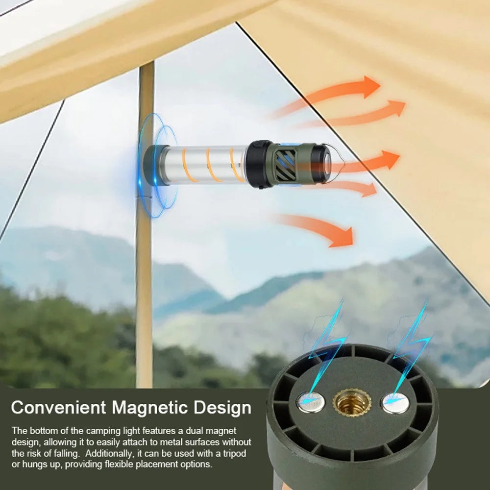 Tent Lamp with Mosquito Tent, 5 Modes, Portable LED Tent Lamp K528286