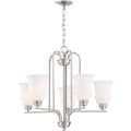 5-Light Brushed Nickel Chandelier D972761