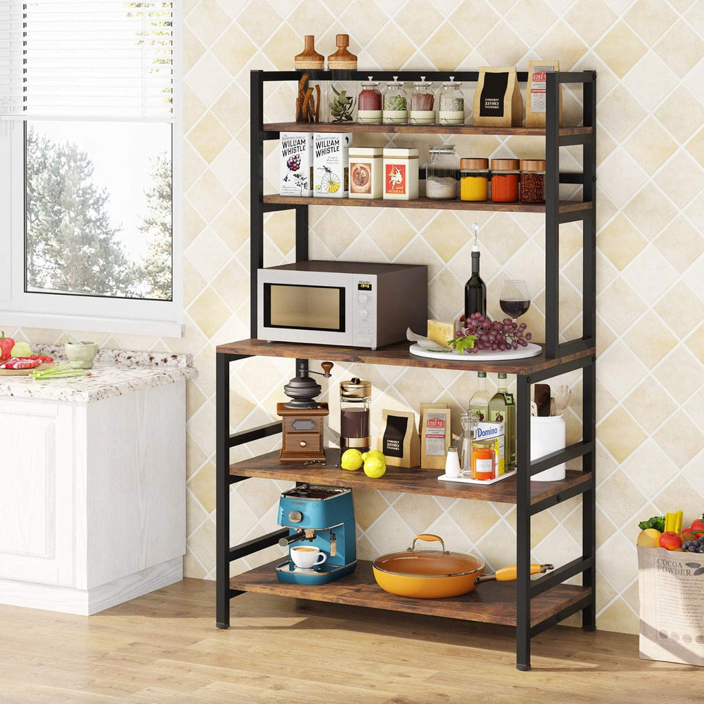 5-Tier White Kitchen Utility Storage Shelf N11203