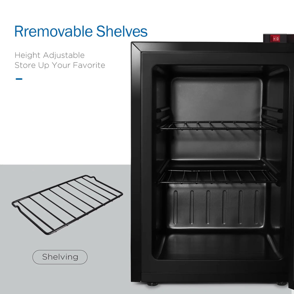 2.1 cu ft Upright Freezer with Glass Door G806