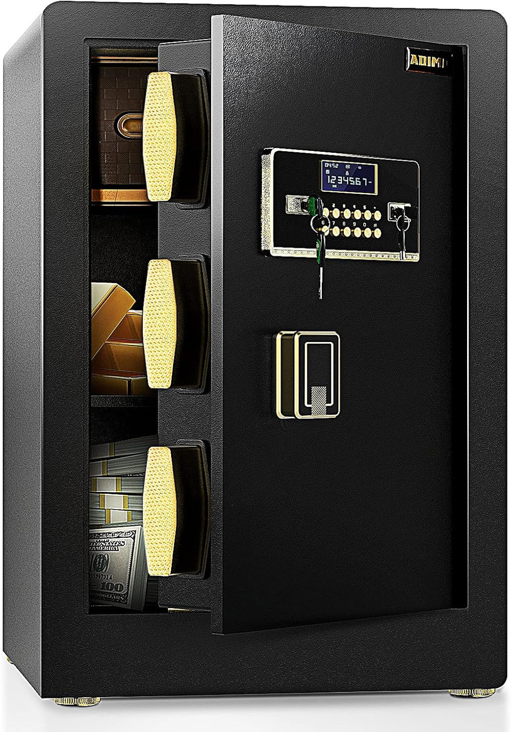 2.2 Cubic Feet Cabinet Safe Box with Digital Keypad and Key Lock M962