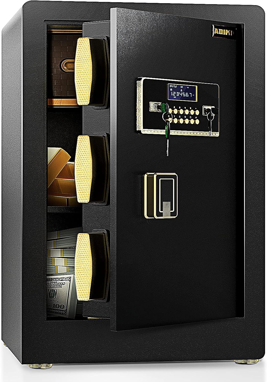 2.2 Cubic Feet Cabinet Safe Box with Digital Keypad and Key Lock M962