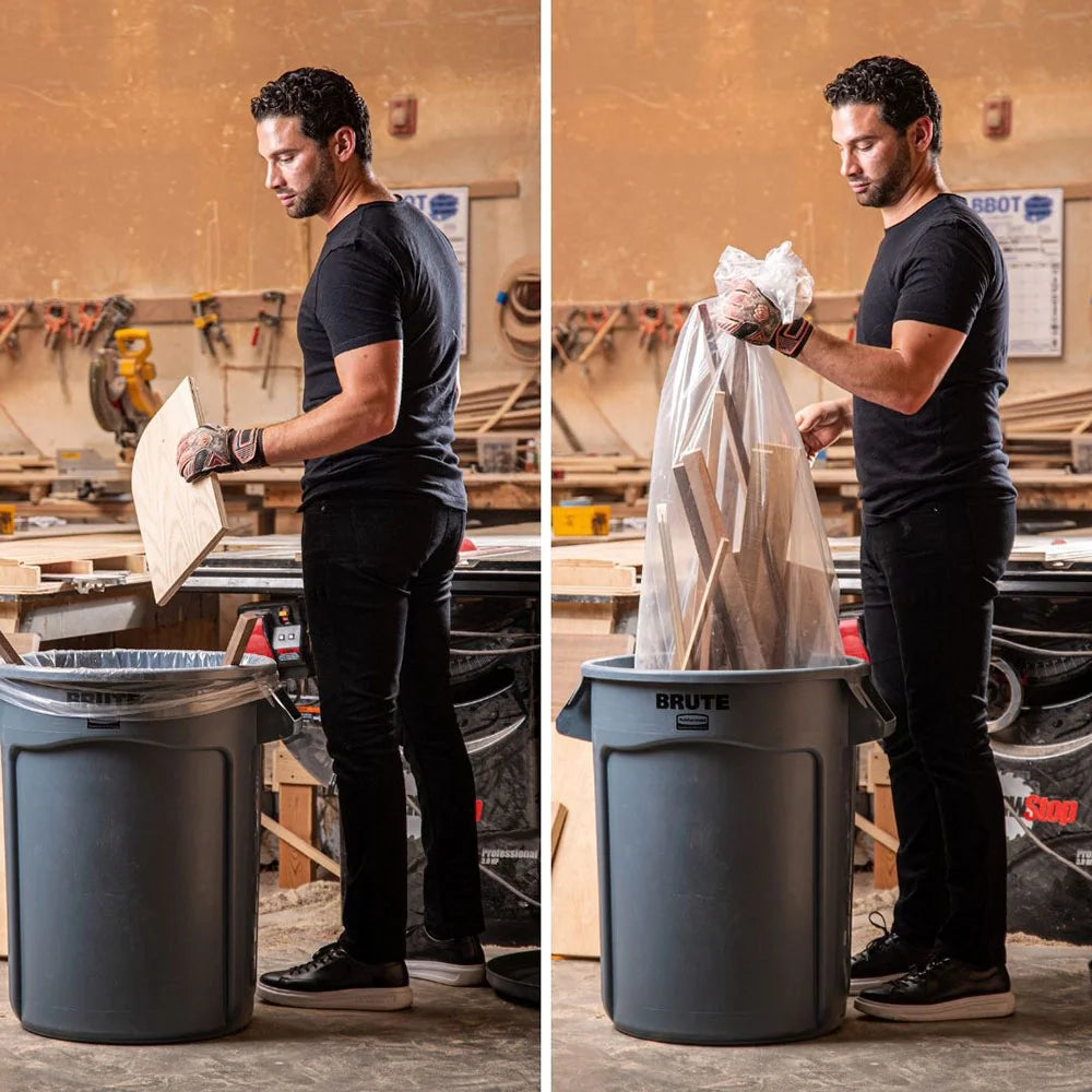 Clear Trash Bags, 55-60 Gallon, Case of 50 C297850