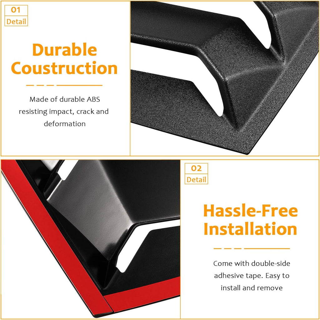 Rear Window Louver ABS Matte Black W169