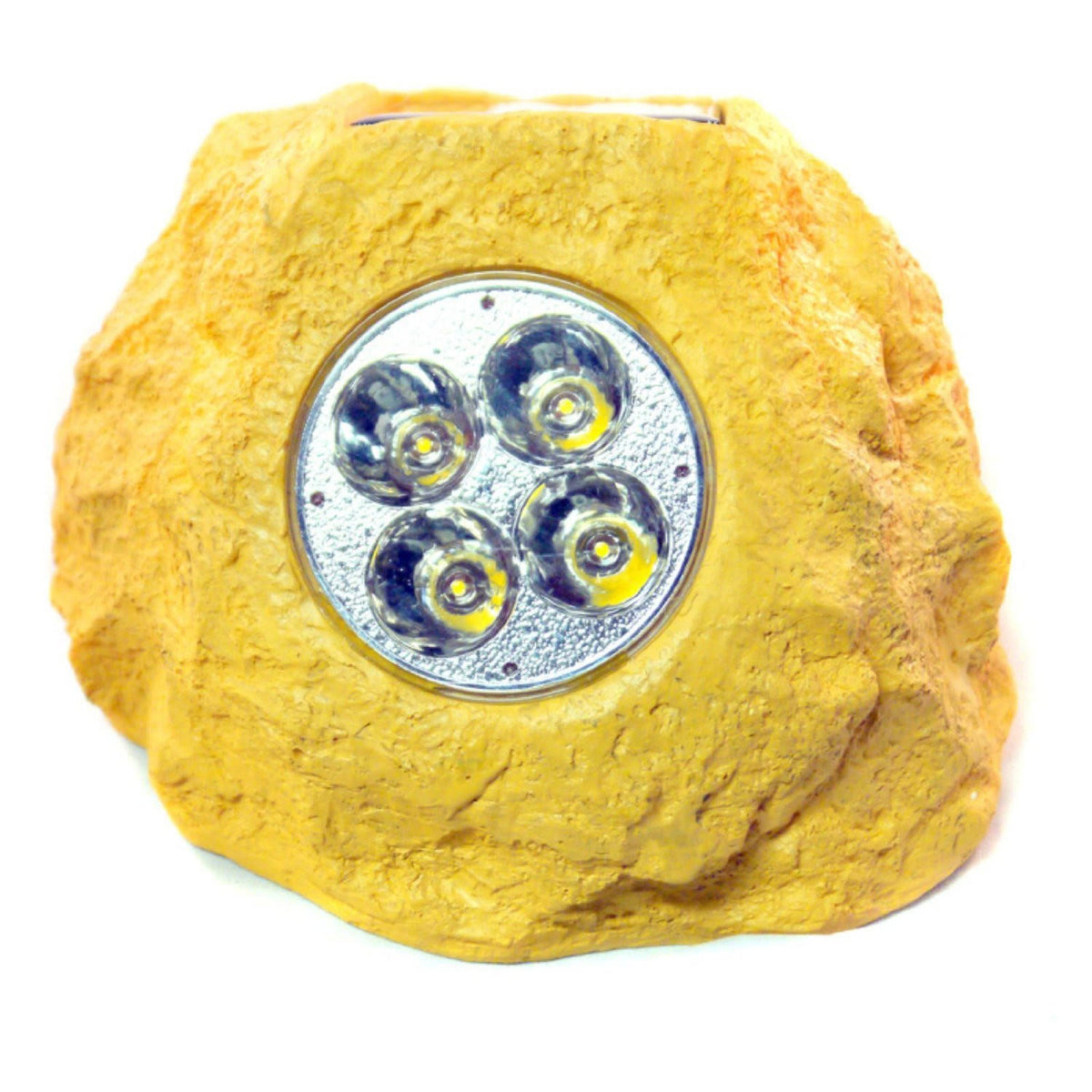 Solar Power Sandstone Rock Spot Lights Set of 4 D9024