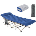 Gray Portable Folding Camping Cot with Carry Bag J377175