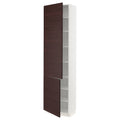 White High Cabinet with Shelves and 2 Doors P108