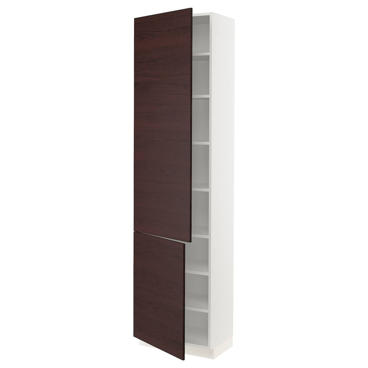White High Cabinet with Shelves and 2 Doors P108
