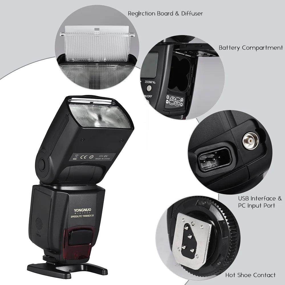 Wireless TTL Slave Flash Speedlite GN58 for Nikon DSLR I3919
