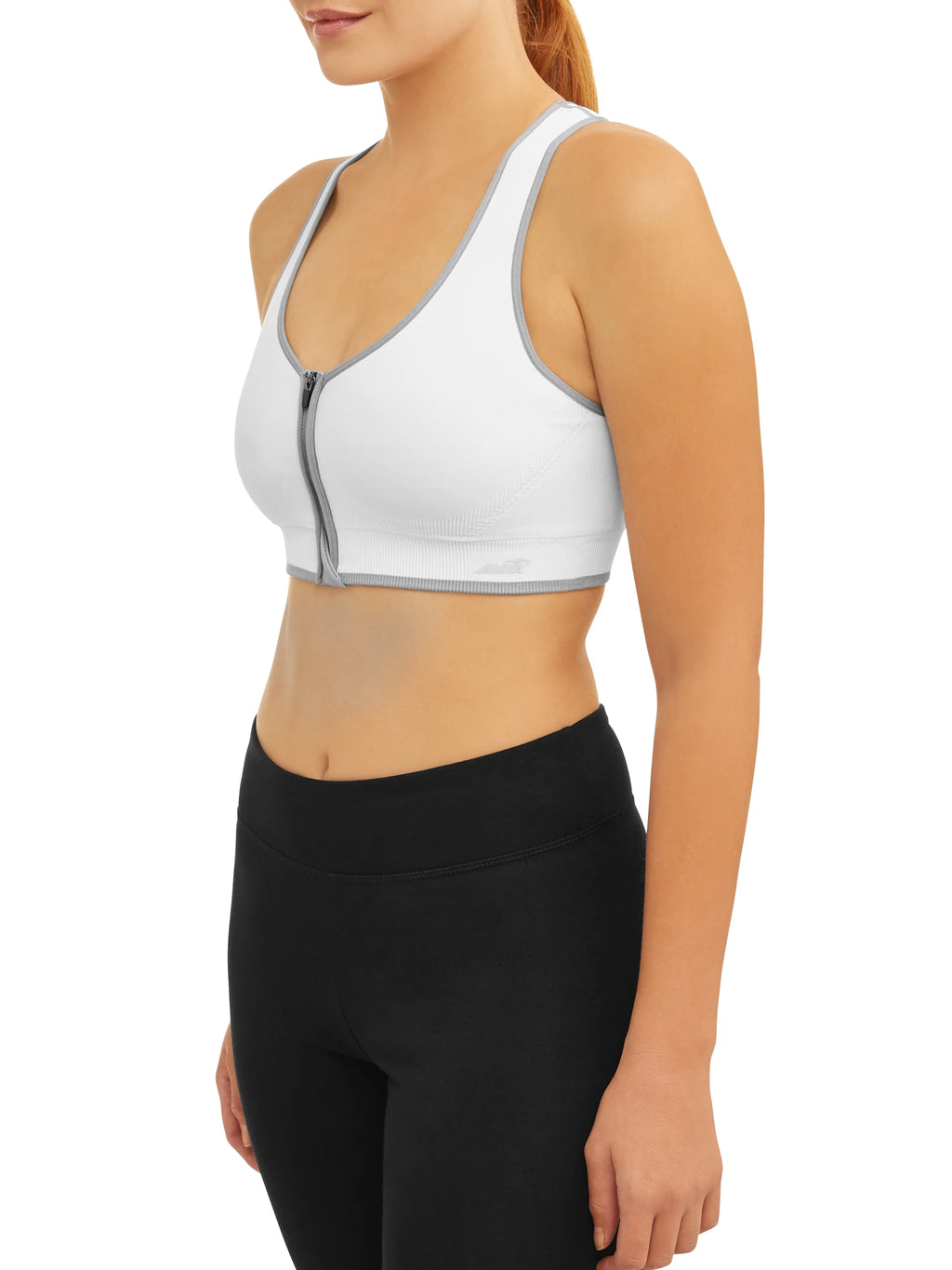 Seamless Zip Front Sports Bra U161