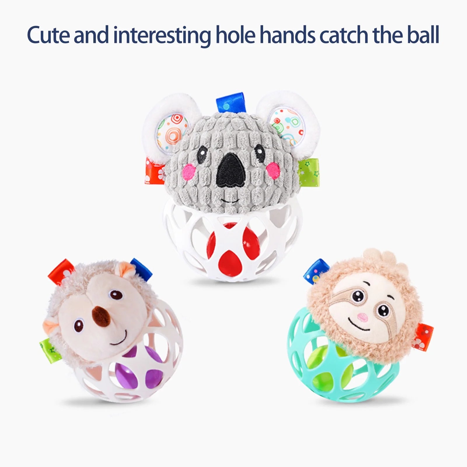Plush Animal Ball Toy with Bell G625479