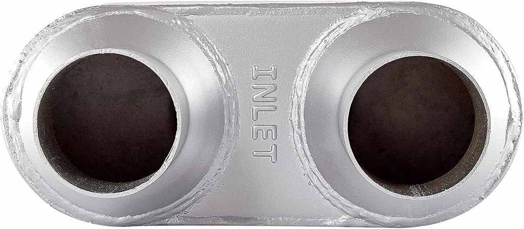 2.5 inch inlet/outlet 3 Chamber Performance Automotive Muffler Exhaust Pack of 2 F838216