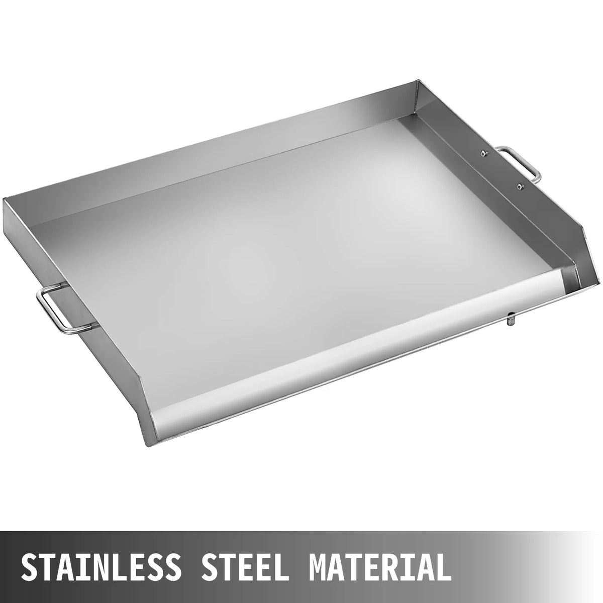 Stainless Steel Flat Top Griddle 32" X 17" with 2 Handles D937