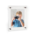 Acrylic Floating Frame for Pictures Up to 22x27 Inches with Black Acrylic Standoff N17388