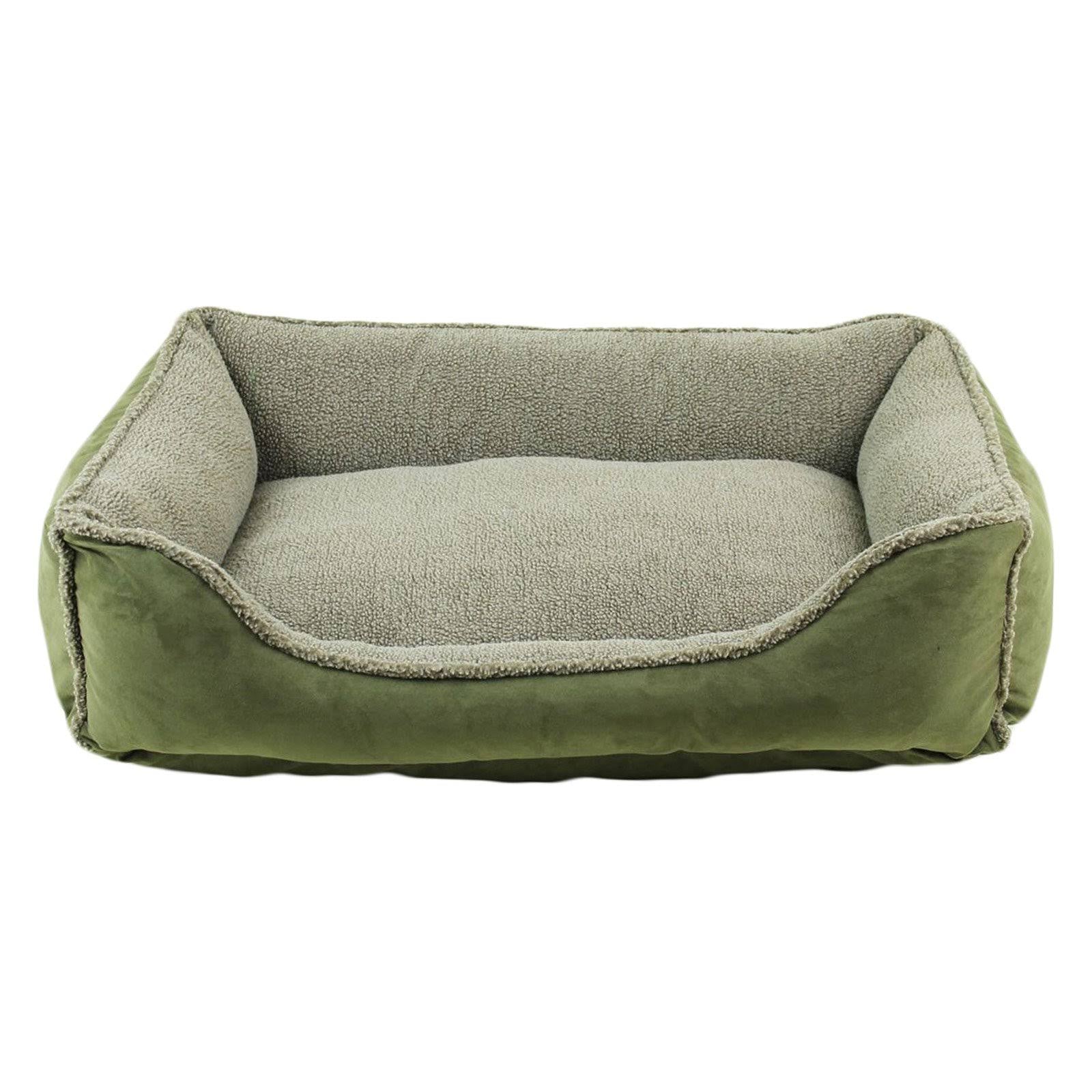 Olive Rectangle Comfy Cup Pet Bed D928789