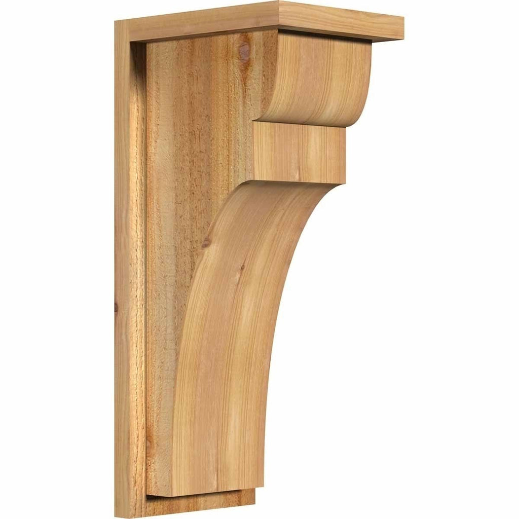 Rough Sawn Corbel with Backplate, Western Red Cedar P8365