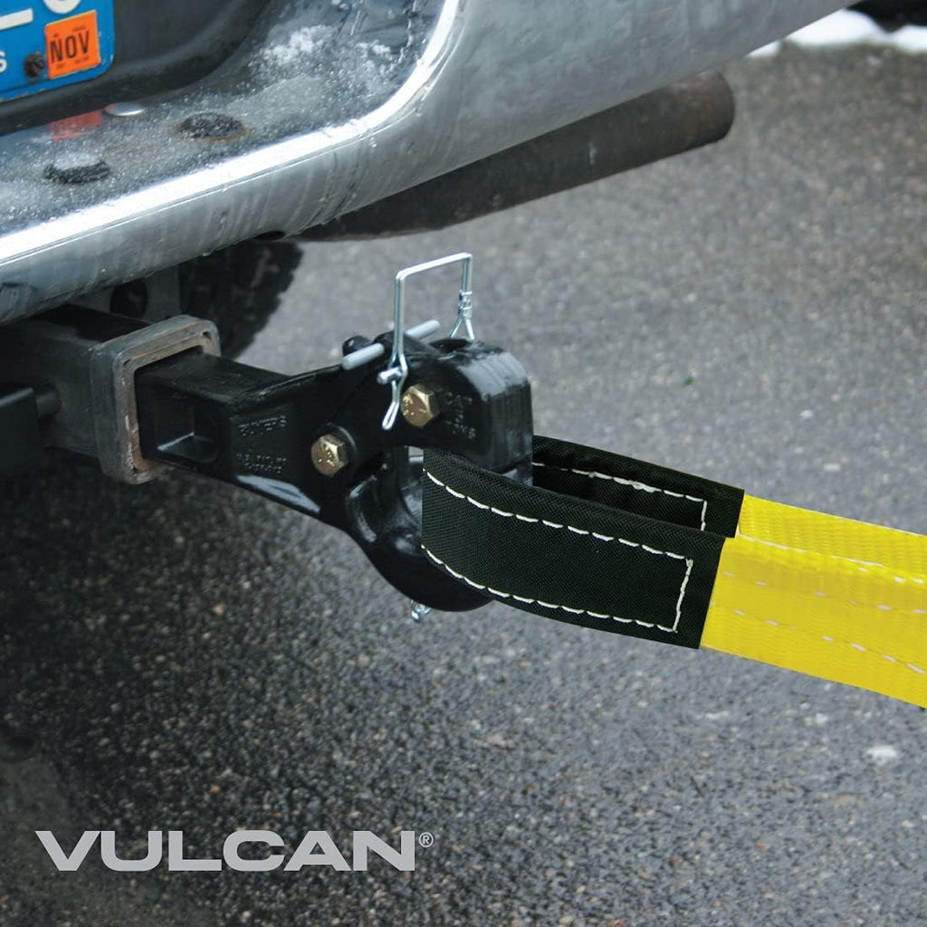 Tow Strap with Reinforced Eyes, 4 Inch x 20 Foot, 2 Pack, 10,000 Pound Towing Capacity O103
