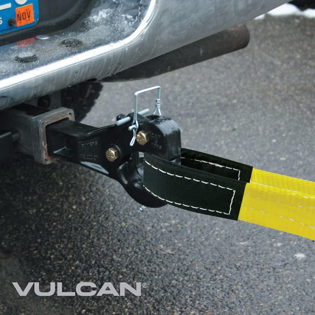 Tow Strap with Reinforced Eyes, 4 Inch x 20 Foot, 2 Pack, 10,000 Pound Towing Capacity O103