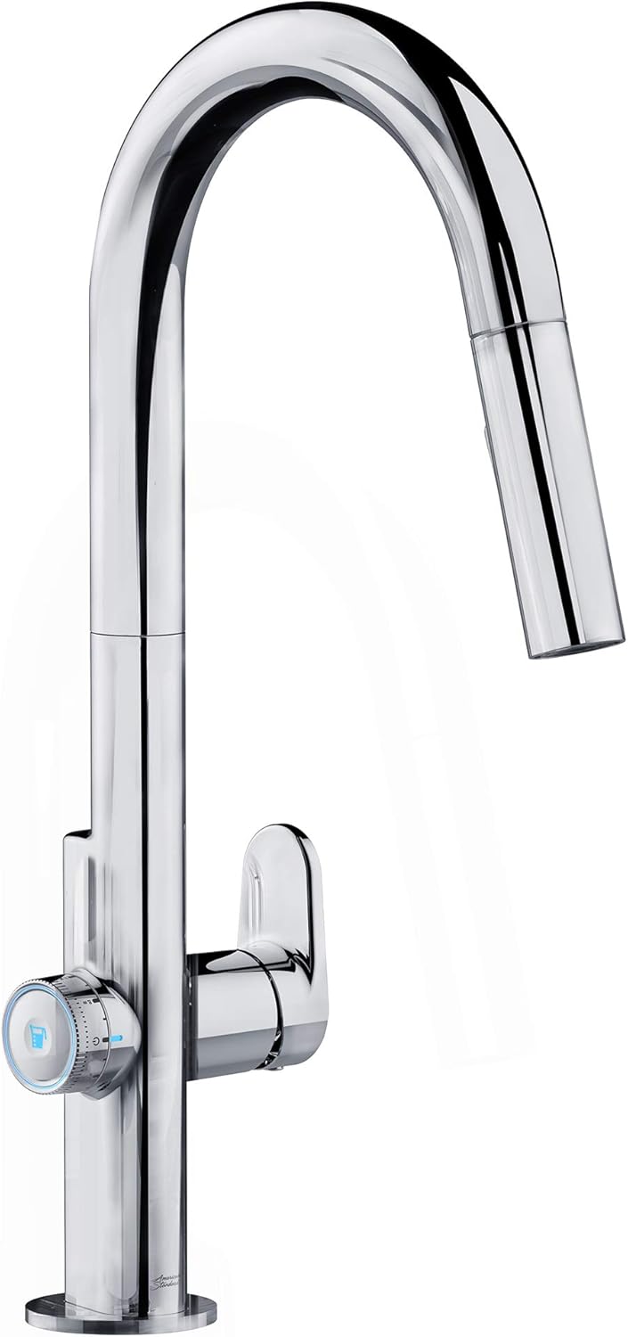 Polished Chrome Single-Handle Pull Down Kitchen Faucet I699137