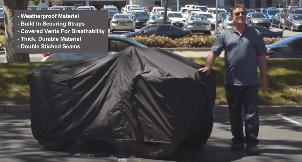 ATV Cover with Reinforced Securing Straps and Storage Bag O69599
