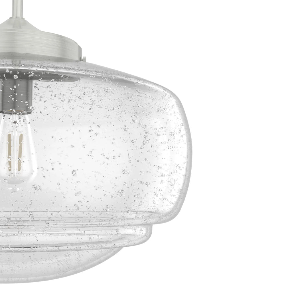 16 inch Cased White Glass Pendant Ceiling Light J4330