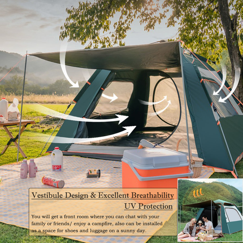 5 Person Waterproof Quick Set Portable Tent K79524