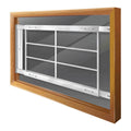 White 4-Bar Adjustable Width Window Guard N478