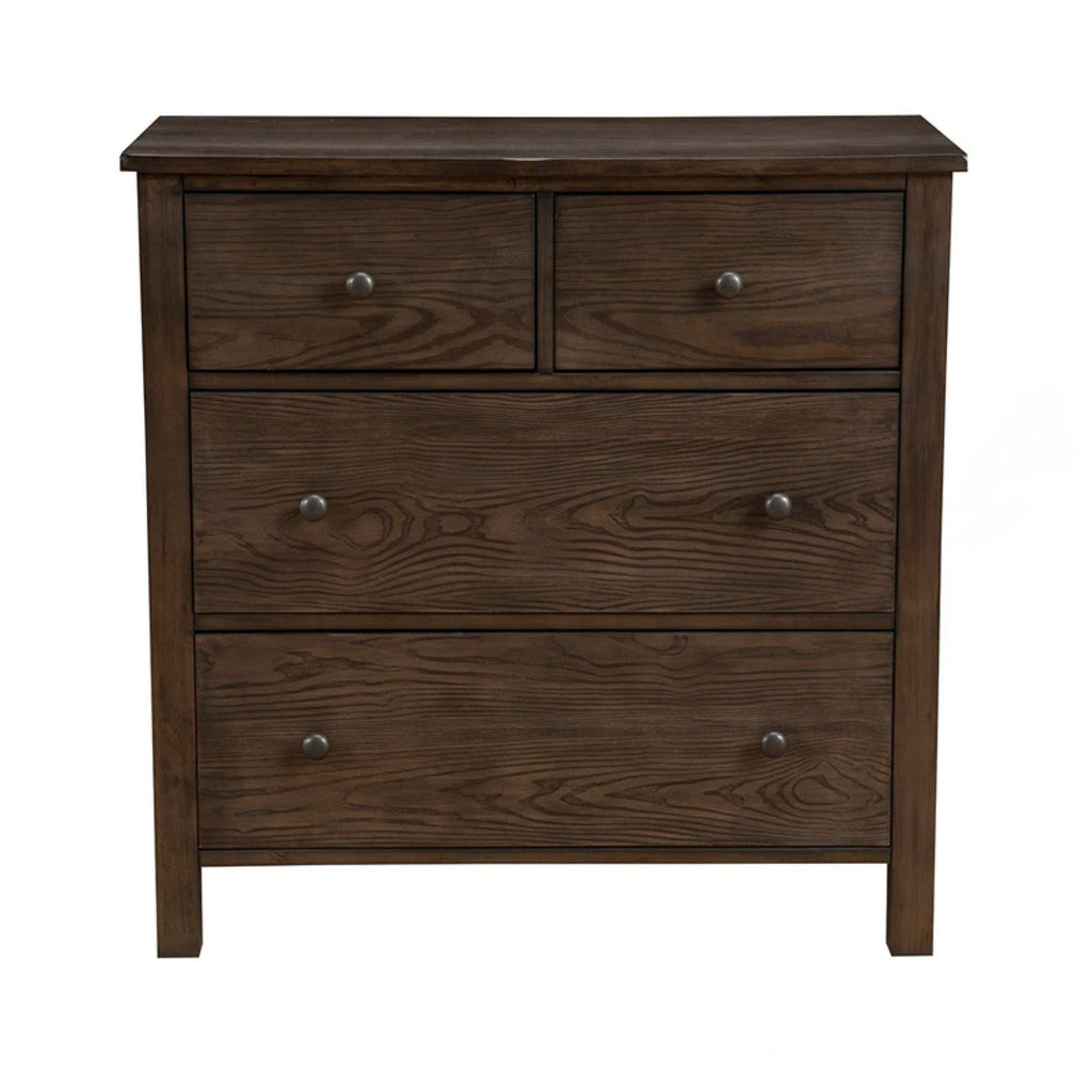 Natural Gray Wood 4 Drawer Accent Chest F850855