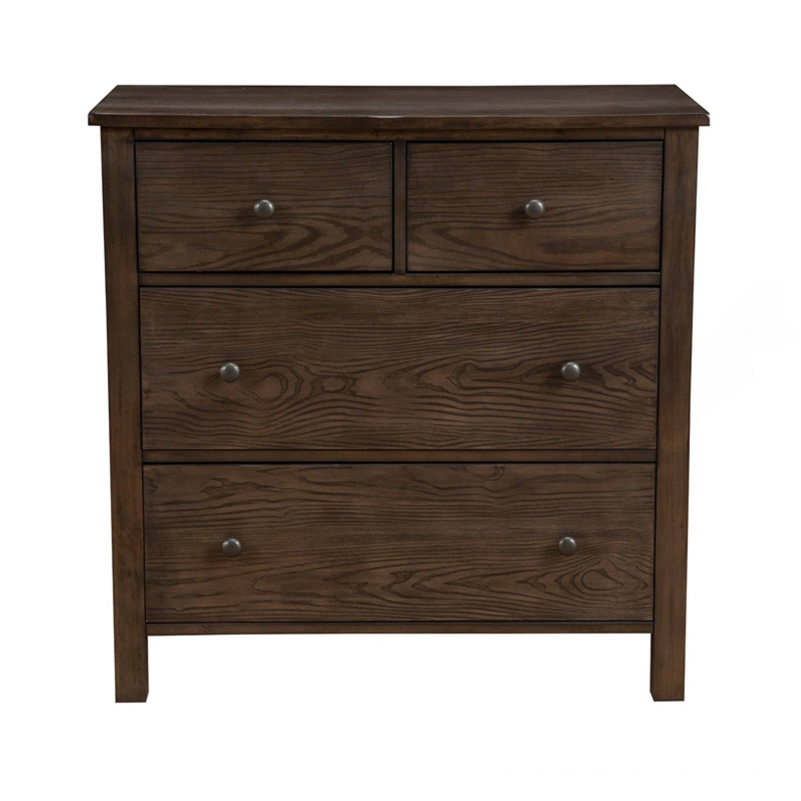 Natural Gray Wood 4 Drawer Accent Chest F850855