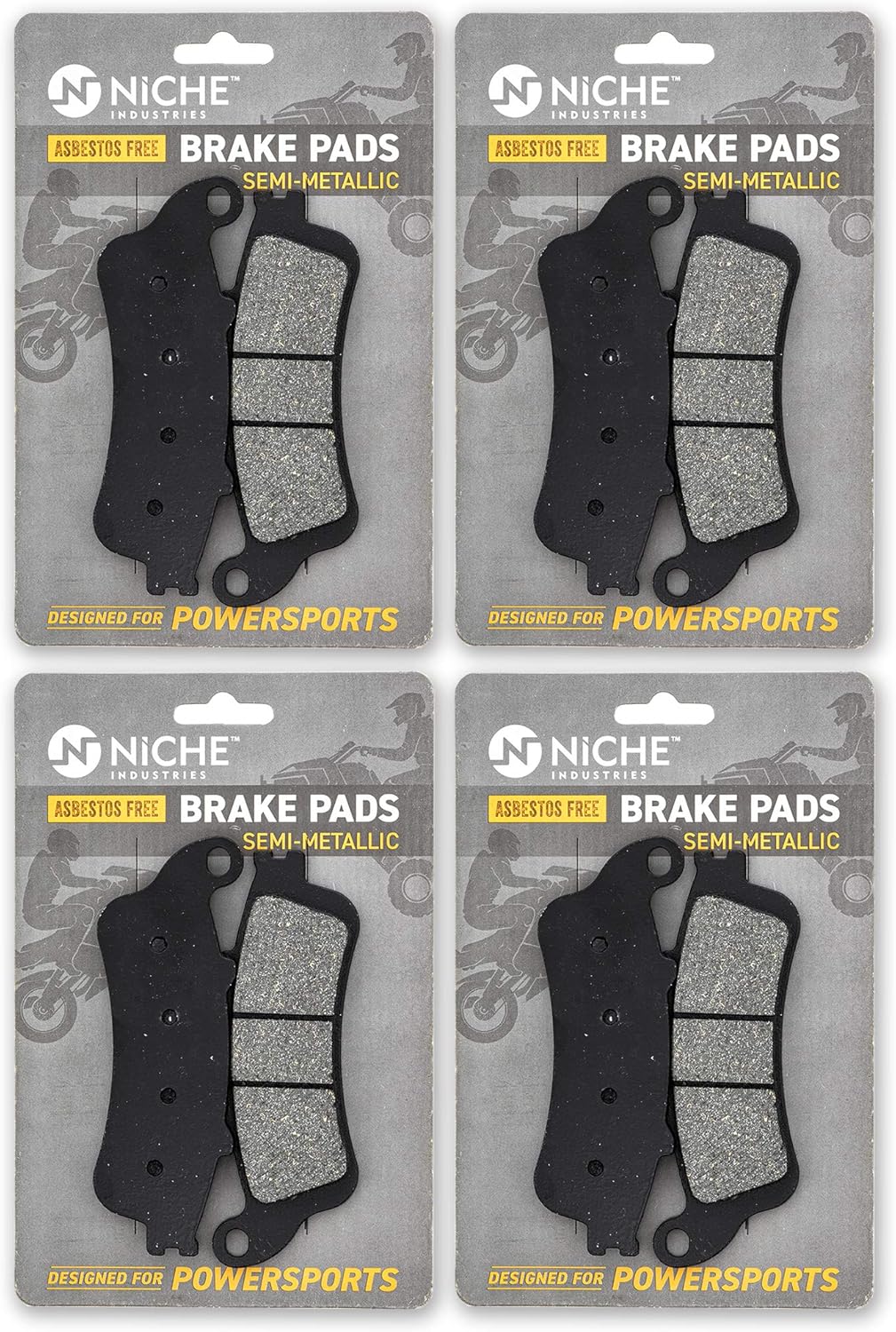 Rear Semi-Metallic Brake Pad Set 4 Pack N2363