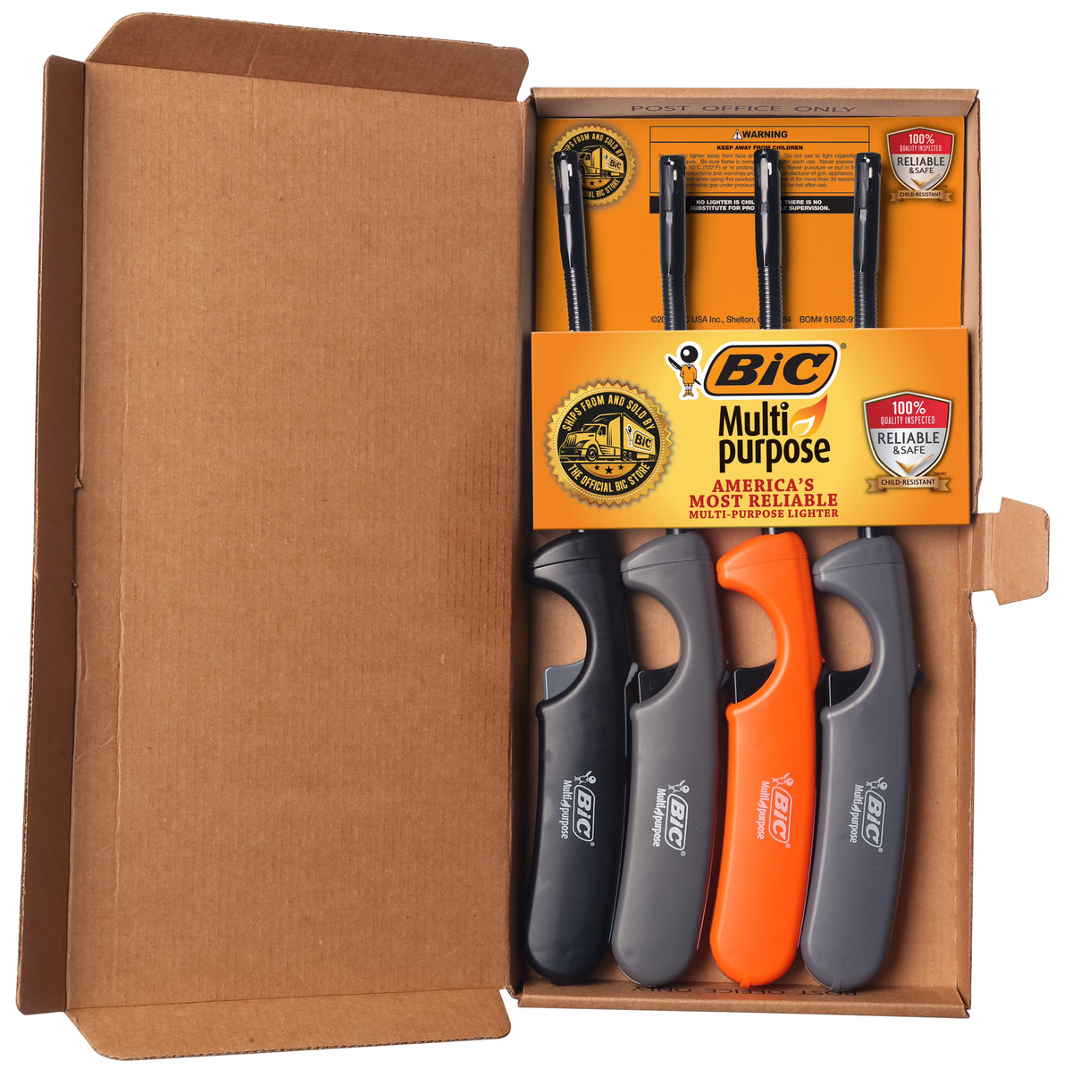 4 Count Multi Purpose Lighter with Long Flex Wand N954052
