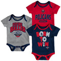New Orleans Pelicans Infant Creeper Set 3 Pack T7949