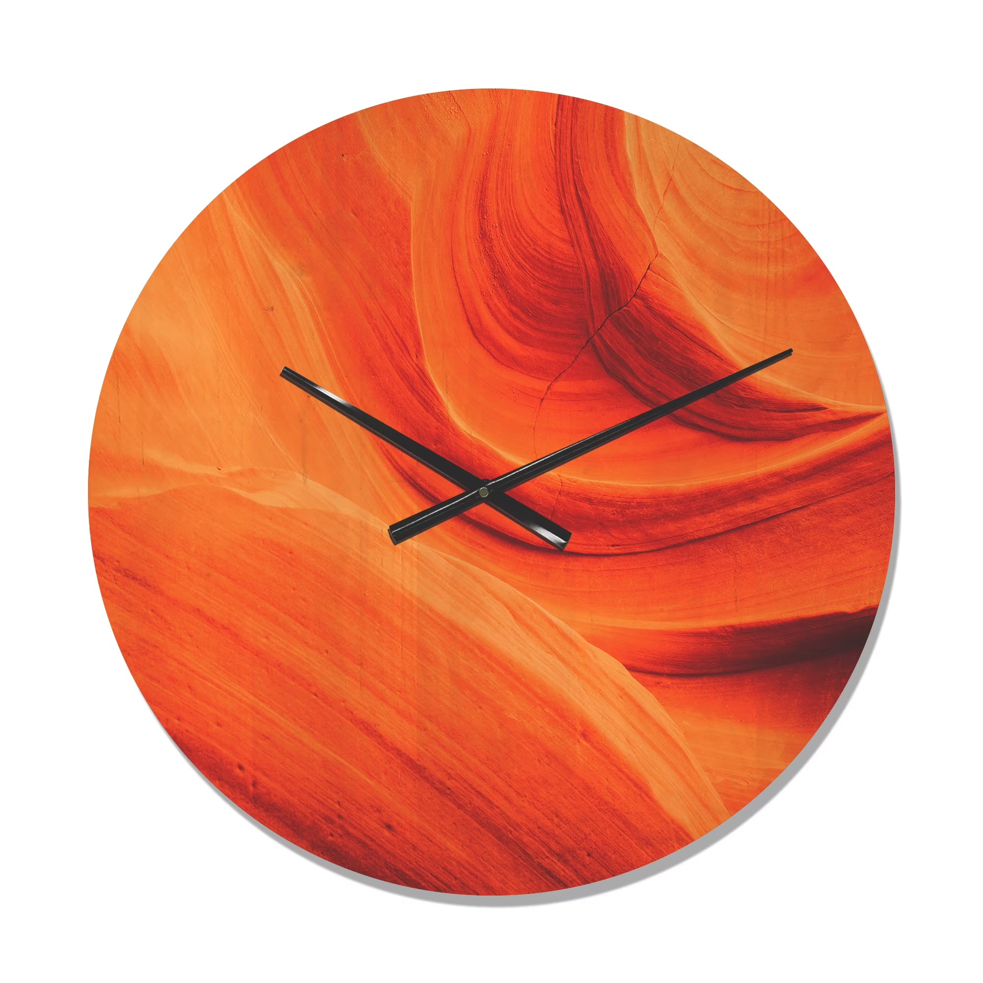 Orange Upper Antelope Canyon Landscape Wood Wall Clock A475