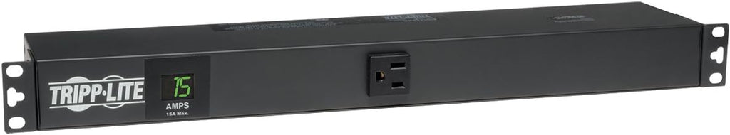 Metered PDU, 15A, 13 Outlets, 120V, 15 ft. Cord, 1U Rack-Mount Power R52226