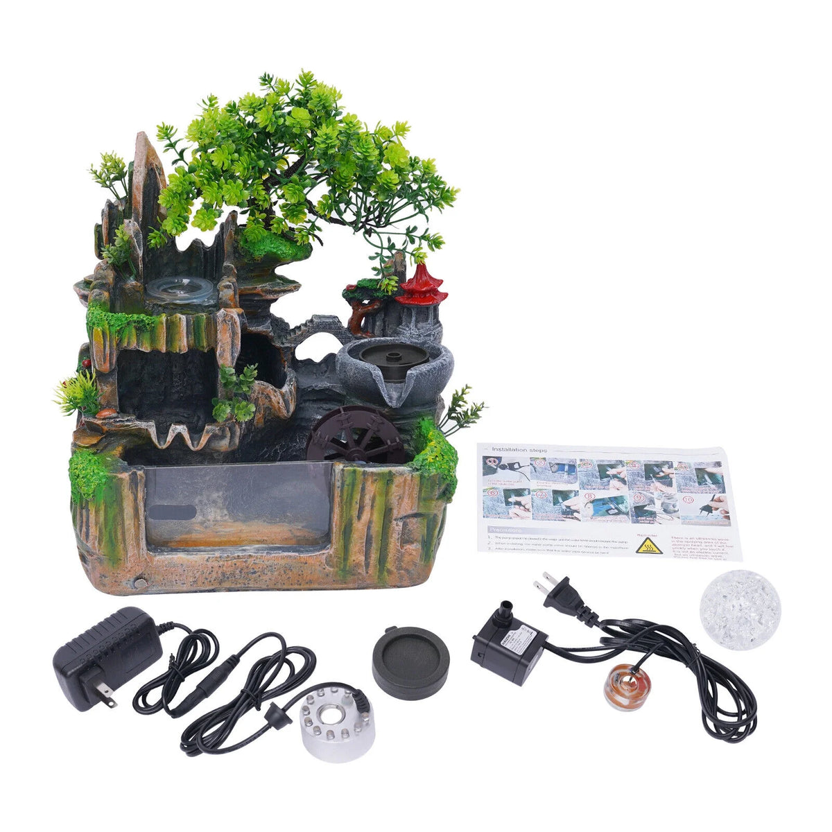 Indoor Rockery Water Fountain with LED Light O853