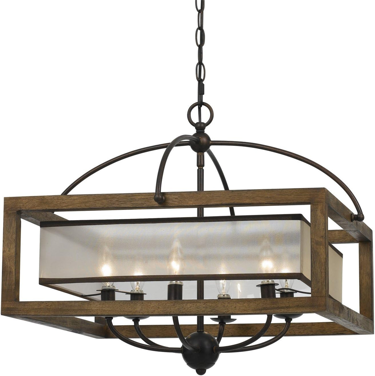 Dark Bronze Four Light Chandelier X974401
