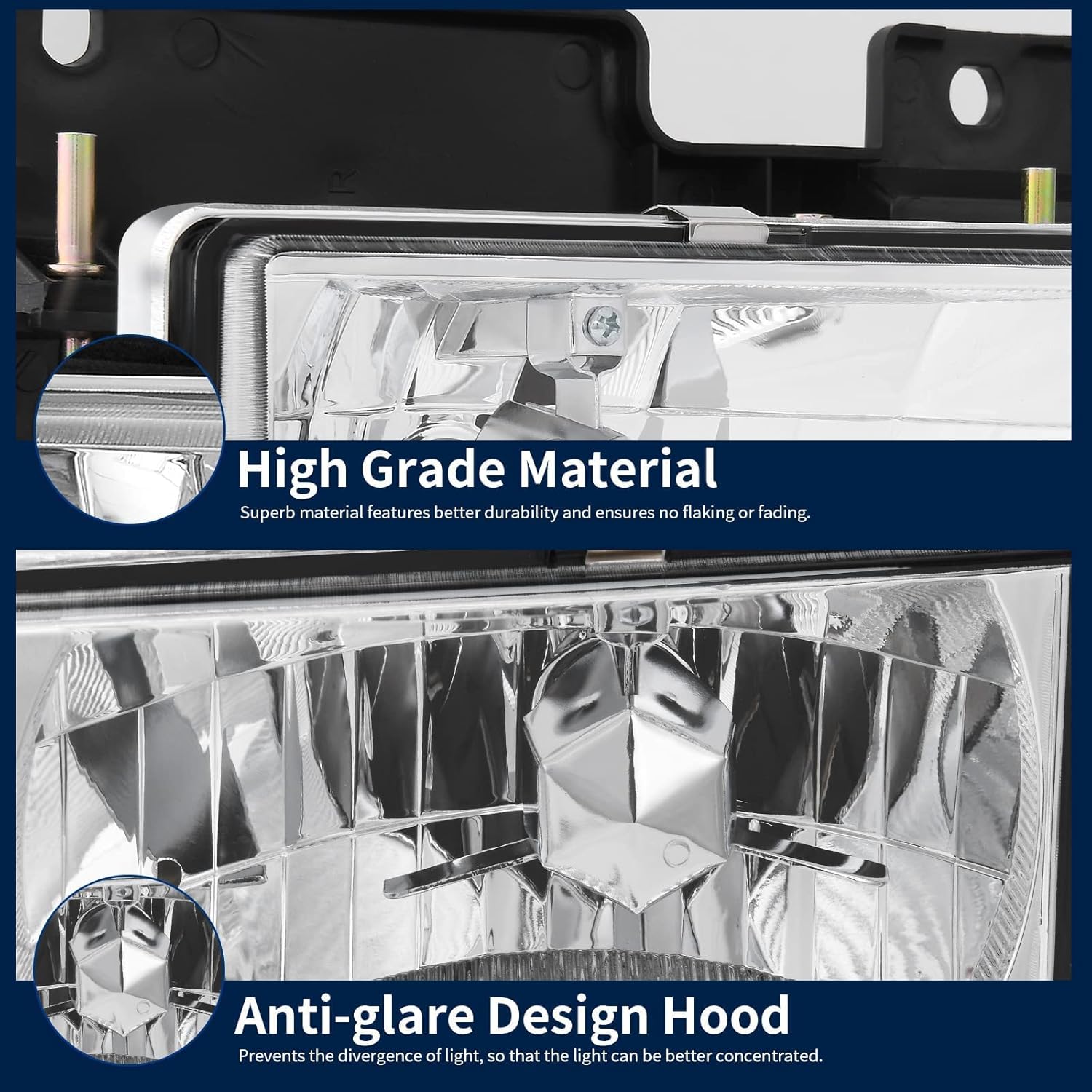 Headlight Assembly with Bumper Lights Pack of 2 K16830