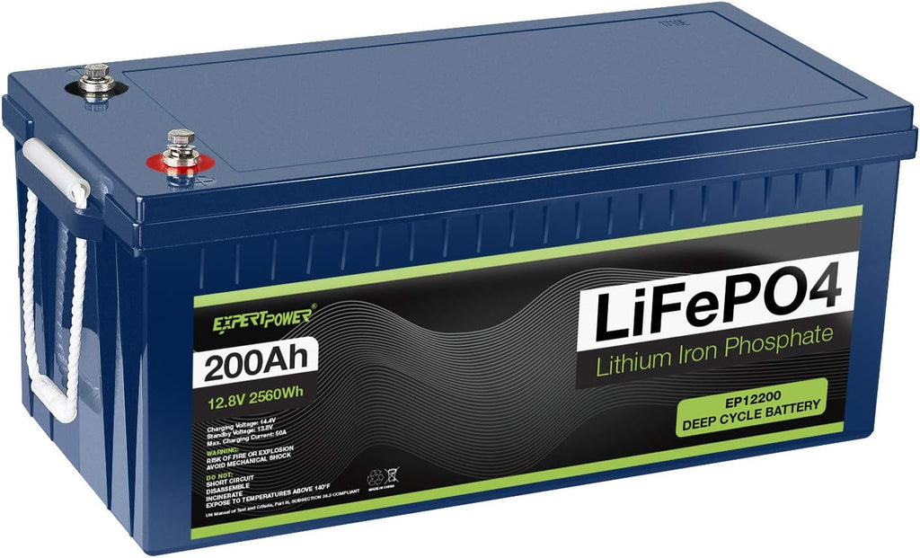 12V 200Ah Lithium LiFePO4 Deep Cycle Rechargeable Battery with Built-in BMS Y9060