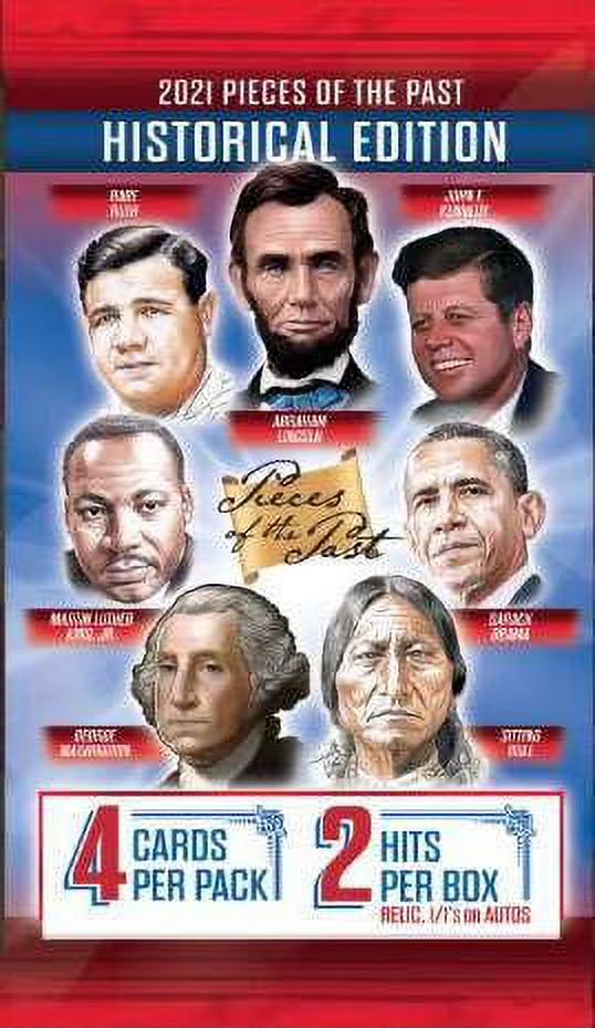 2021 Series 1 Pieces of the Past Trading Card Pack (4 Cards) T586