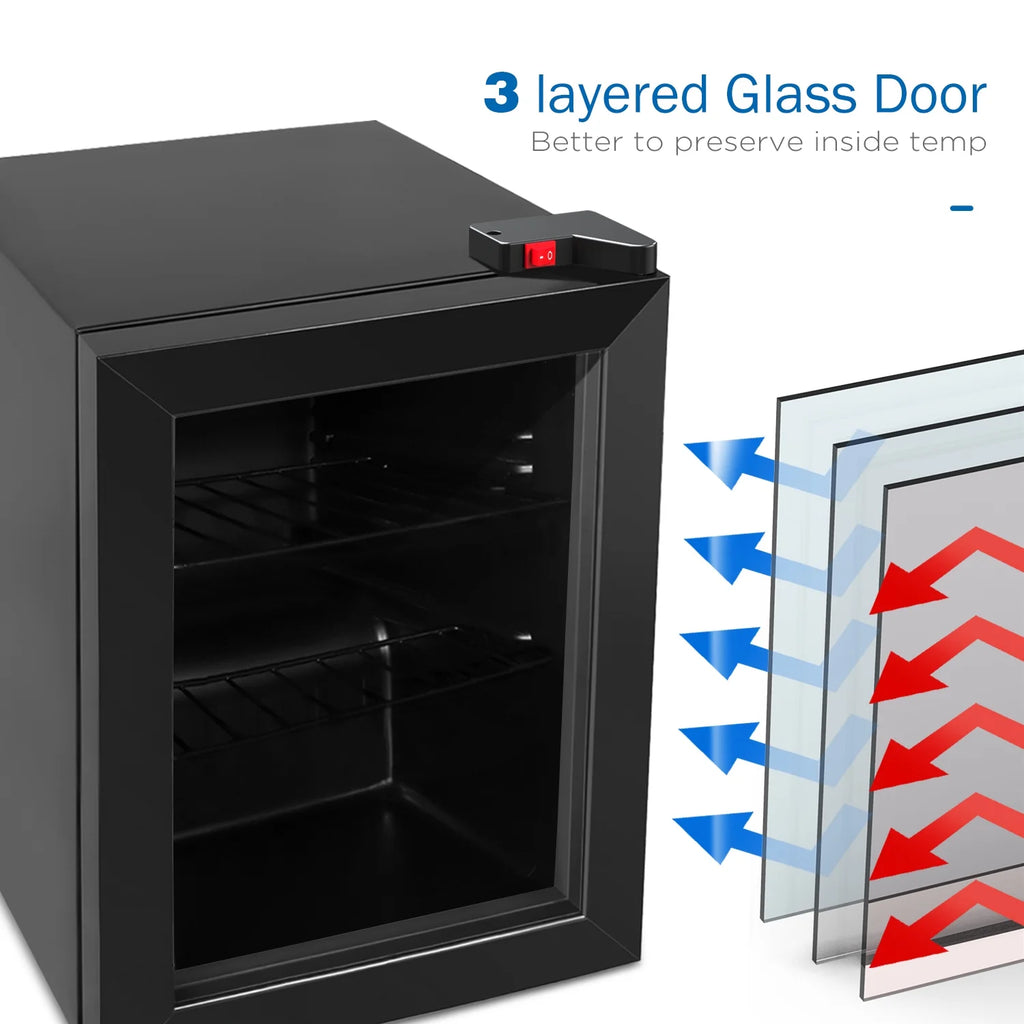 2.1 cu ft Upright Freezer with Glass Door G806