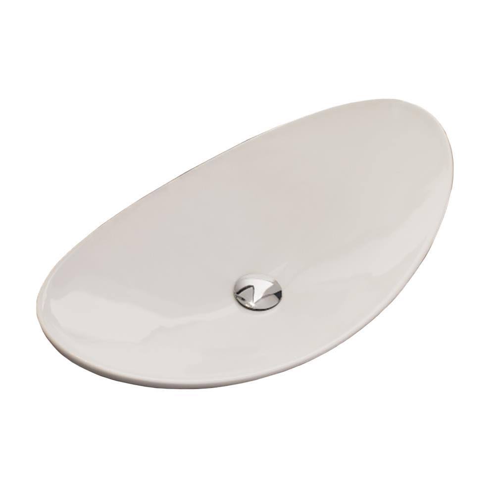 White Ceramic Vessel Bathroom Sink S843